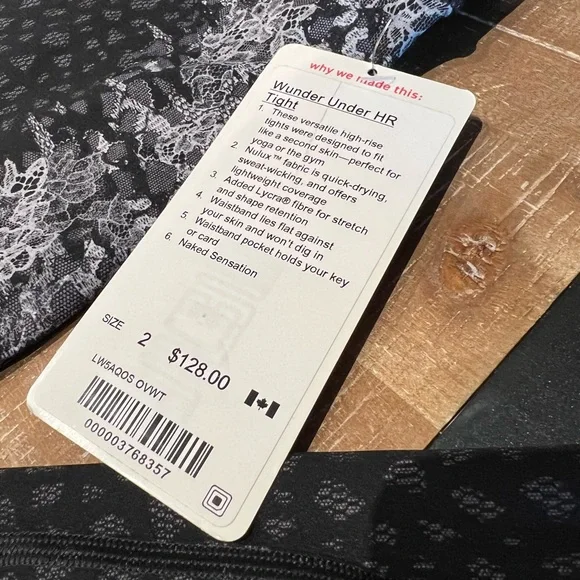 🆕 Lululemon Wunder Under Hi-Rise Leggings
Overlace Ice Grey Black - Picture 9 of 9